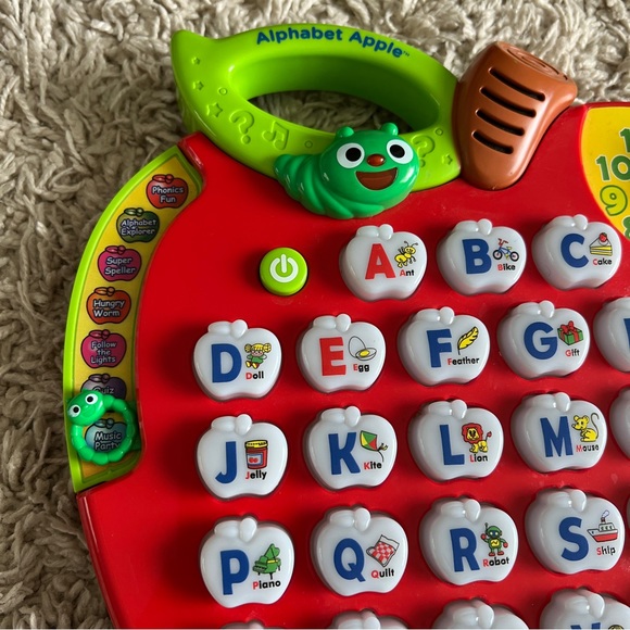 VTech Alphabet Apple ABC Learning Toy Preschool Toy Teaching Home School Letters - Picture 2 of 6